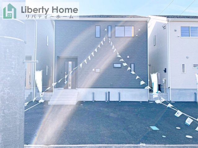 龍ケ崎市城ノ内第9　新築戸建　2号棟の外観|ご予約をいただければ、『平日の空いた時間』『周辺物件まとめて見たい』『1件だけ見たい』ももちろん可能です♪
お気軽にお問合せください♪