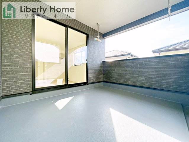 龍ケ崎市城ノ内第9　新築戸建　2号棟のバルコニー