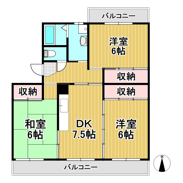 クイーン・ビーマンションの間取り