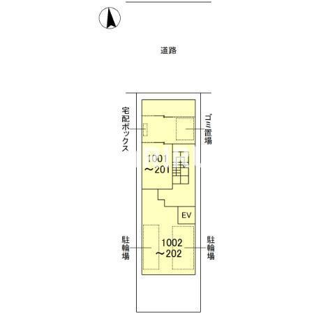 LAZO内久宝寺の区画図