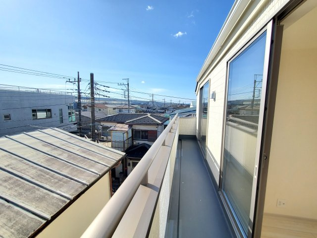 三郷市　天神1丁目　新築戸建　全1棟のバルコニー|施工例です