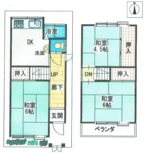 【間取り】 | 尼崎市南武庫之荘８丁目中古戸建 | こじんまりとした３DKの 間取りです♪