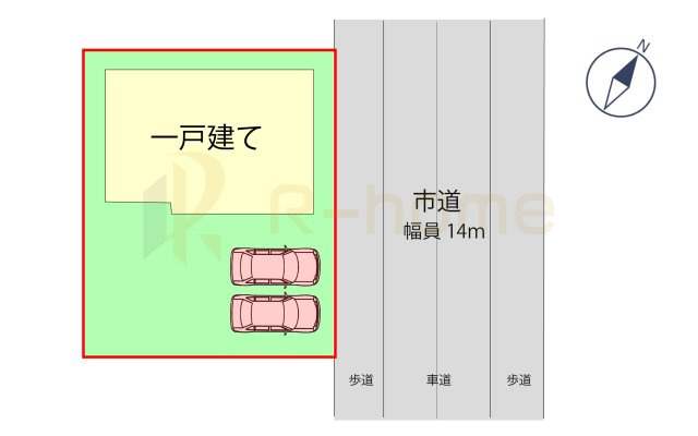 常総市内守谷町きぬの里　中古戸建の区画図|大きなお買い物だからこそ、メリット・デメリットを伝えさせて頂きます。
R-homeにお任せください♪