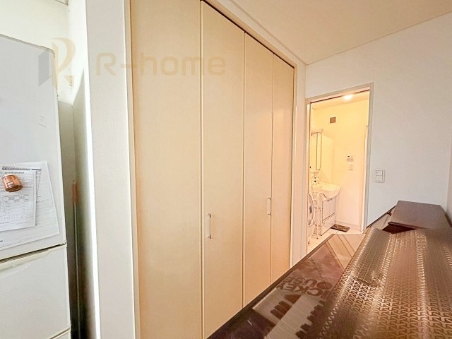 常総市内守谷町きぬの里　中古戸建の収納|キッチンパントリーとしても活用できる収納
リビングに物を出さず、綺麗を保てそうですね♪