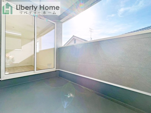 龍ケ崎市城ノ内第9　新築戸建　3号棟のバルコニー