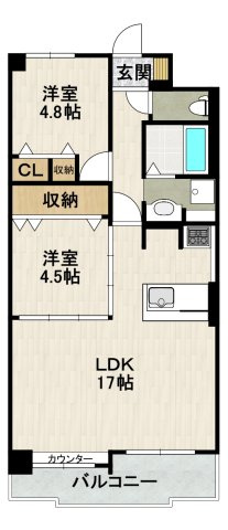 マイシティ伊丹壱番館の間取り