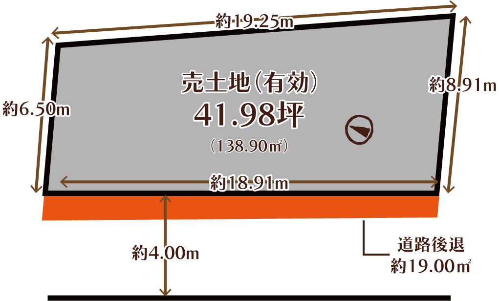 嵐山東海道町　建築条件無土地