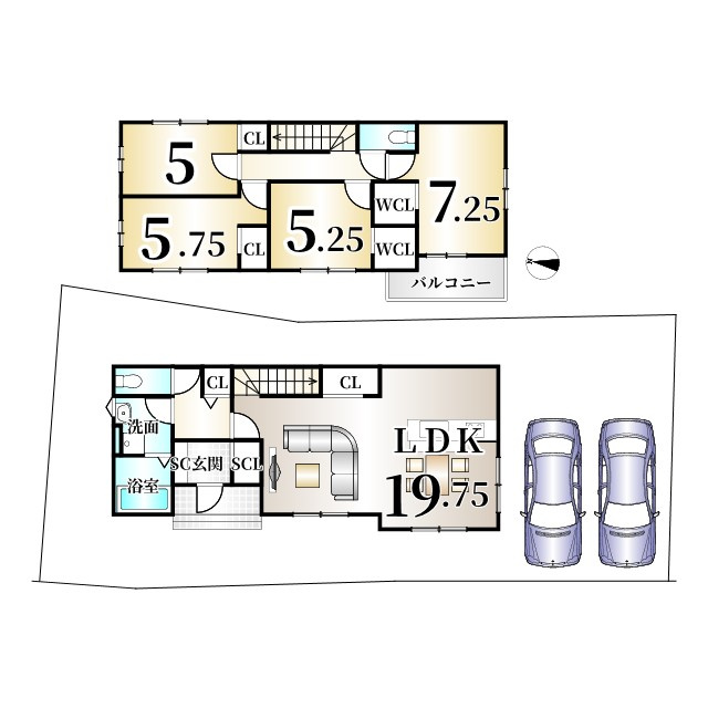 嵐山東海道町の間取り