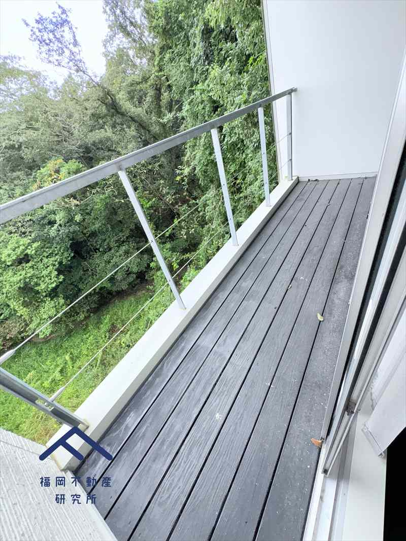 城南区南片江５丁目　戸建てのバルコニー