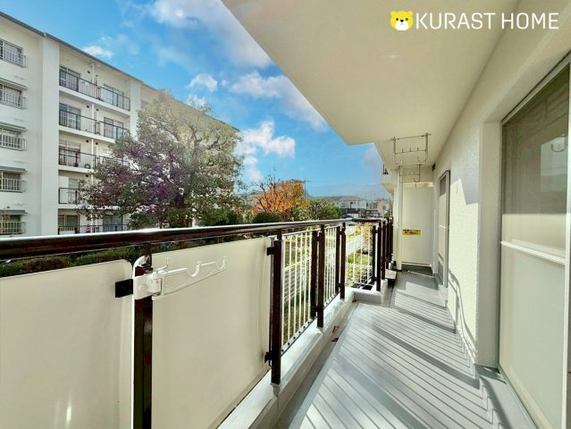 境谷西第1住宅28棟　1階のバルコニー