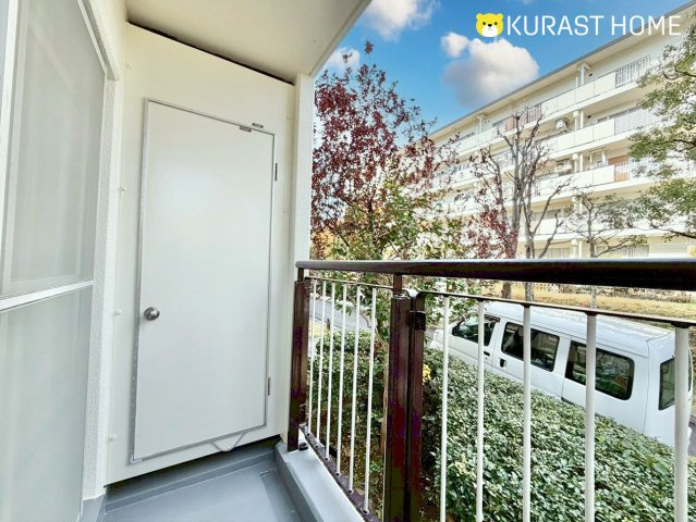 境谷西第1住宅28棟　1階のバルコニー