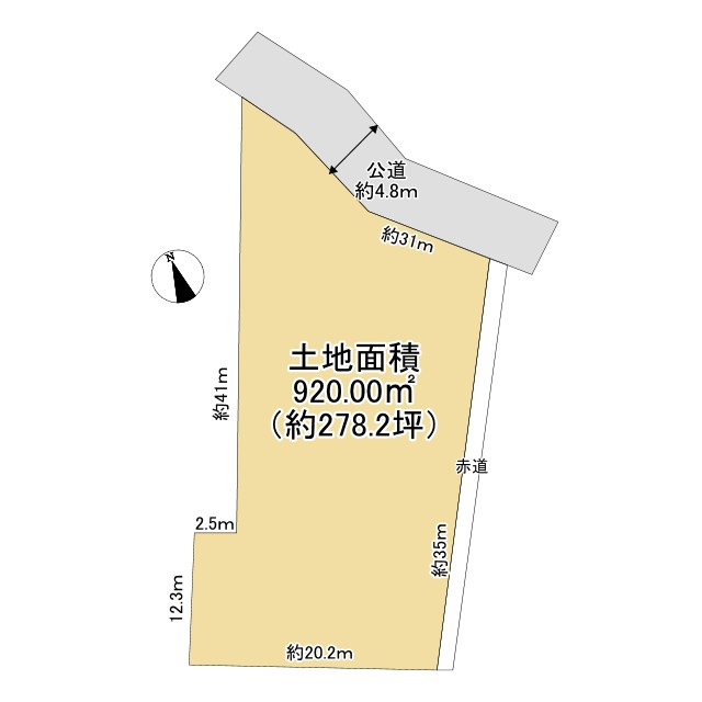津市芸濃町椋本 売土地の土地図