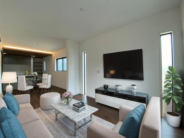 高石市東羽衣1丁目　モデルハウスの居間・リビング