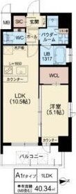 スプランディッド江坂IIIの間取り