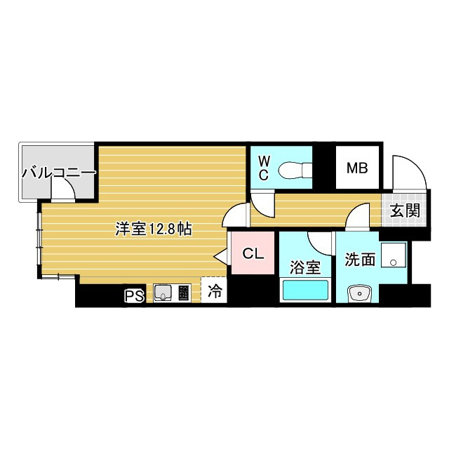 エトワール北新地の間取り