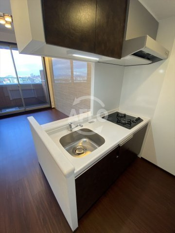 プレジオ城北のキッチン|プレジオ城北　2口ガスシステムキッチン