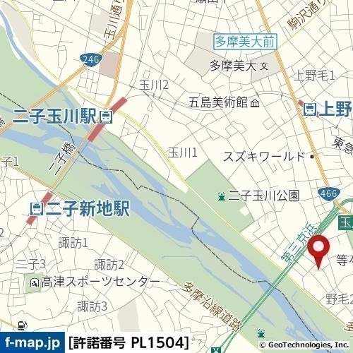 モビーレ等々力の地図