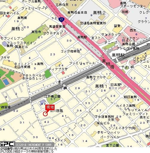 アートイン巣鴨の地図