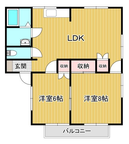 アゼリアコート2の間取り