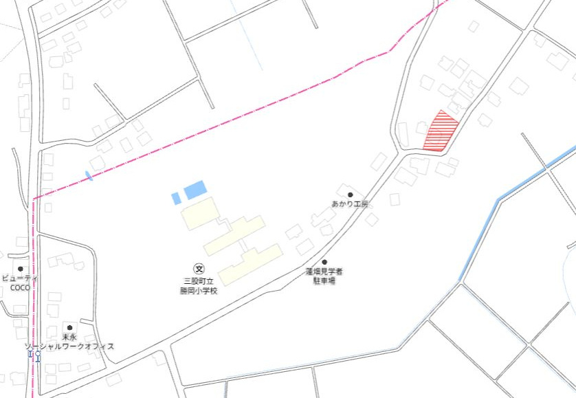 北諸県郡三股町大字餅原の売地の土地図