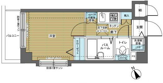 新品家具付きマンション上高井戸24(KaGood東京)の間取り|※間取りと異なる場合は現状を優先します。