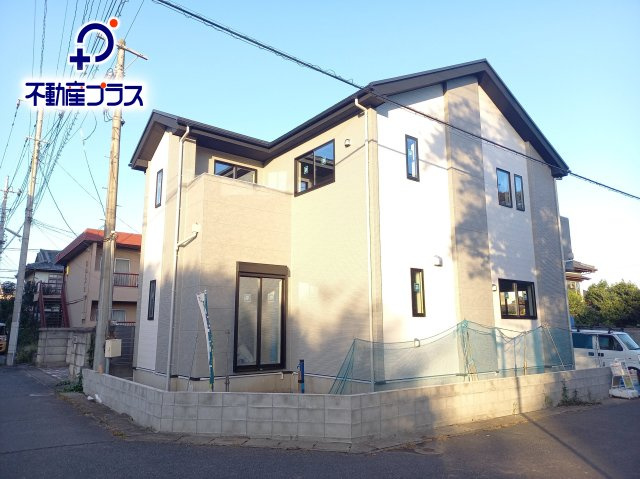 日立市桜川町　2期の外観|1号棟外観写真です。４LDKお洒落な折り上げ天井（2025年10月撮影）