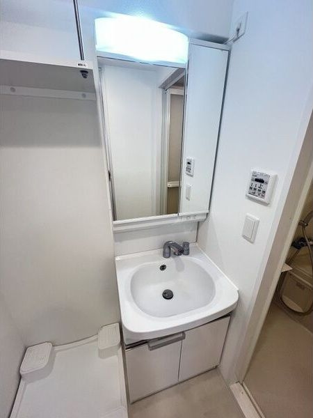 レジュールアッシュ塚本レジデンスの洗面所