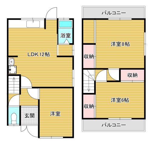 甲田二丁目貸家の間取り