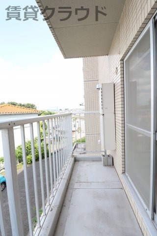 ライトコート斉藤Ⅱのバルコニー|北側のバルコニーです！