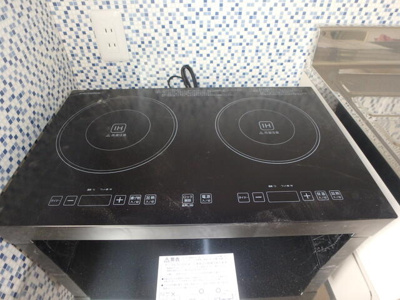 【キッチン】 | ミライオンビル | ２口ＩＨコンロ設置致します。