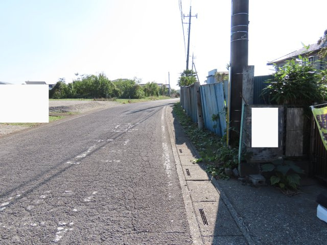 坂戸市善能寺売地の前面道路含む現地写真