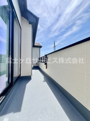 【バルコニー】 | 駿東郡清水町伏見 新築一戸建て D号棟 | 陽当たり良好なバルコニーです