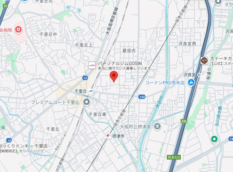 SOLASIA residence 千里丘の地図