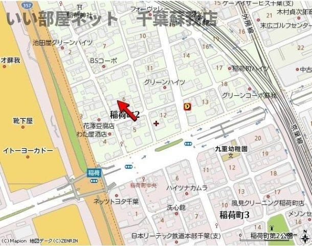 コーポ・ハイブリッチの地図