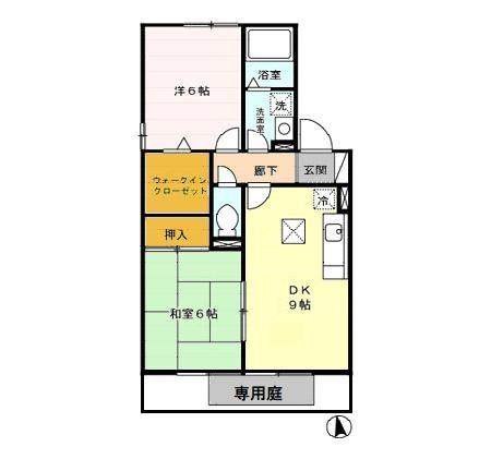 アークフラッツⅢ　Ａ棟の間取り