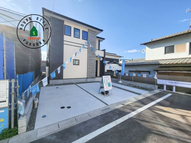 糸島市荻浦3丁目第1-2棟(8号棟)の前面道路含む現地写真|見学の時間などお気軽にお問い合わせ下さい。