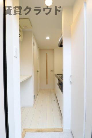 ラポーラ末広町の玄関|明るい玄関です