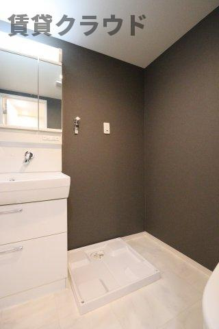 ラポーラ末広町の洗面所|洗濯機置場