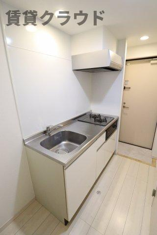 ラポーラ末広町のキッチン|きれいで広いキッチンだとお料理も楽しくできそうですね！