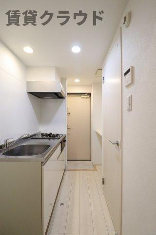 ラポーラ末広町の玄関|収納もある玄関です