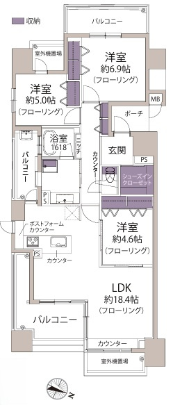 グランドメゾン大濠南の間取り