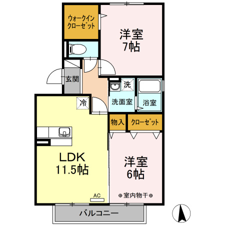【間取り】 | ブレンド下九沢