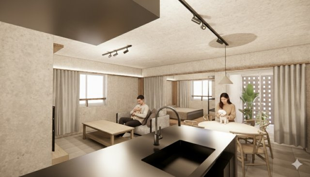 那覇市天久１丁目の賃貸マンションのロビー