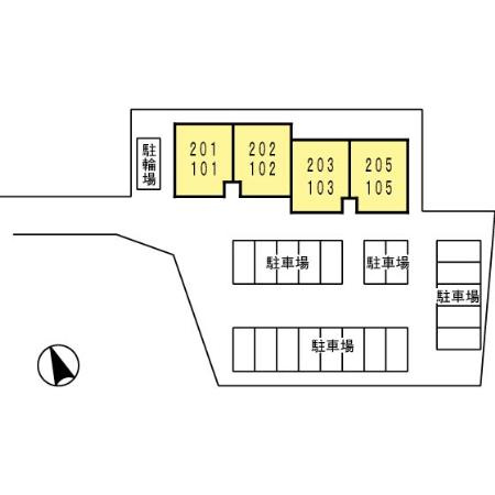 セジュール楠【キャッシュバック対象】の区画図