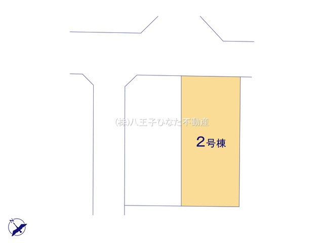 『八王子市新築戸建て』八王子市中野山王2-624-3【仲介手数料無料】の区画図|～仲介手数料無料☆八王子ひなた不動産～　八王子市中野山王　新築戸建て