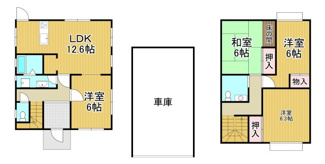 【間取り】 | 川西市大和東５丁目　中古一戸建て