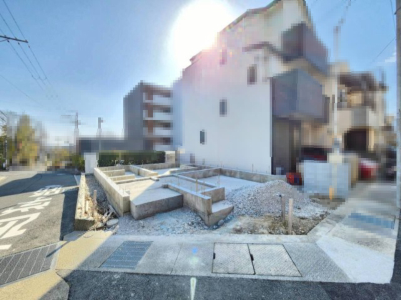 長岡京市奥海印寺東山の外観|角地のため、日当たり、通風良好(^^)/