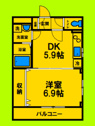 【間取り】 | 1DKタイプ