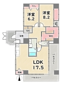【間取り】 | グラン・ドムール丹波口