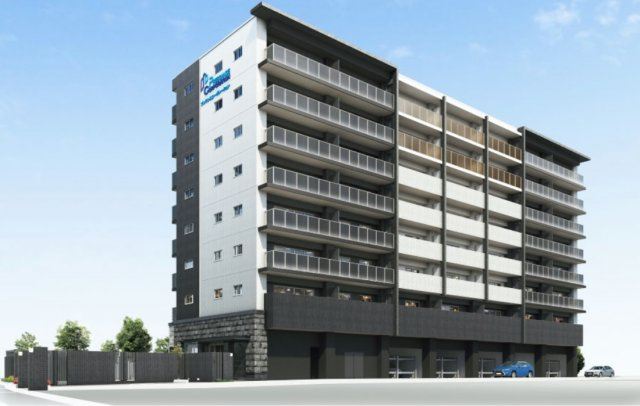 プレサンスロジェ姫路Ⅱの外観パース|外観パース